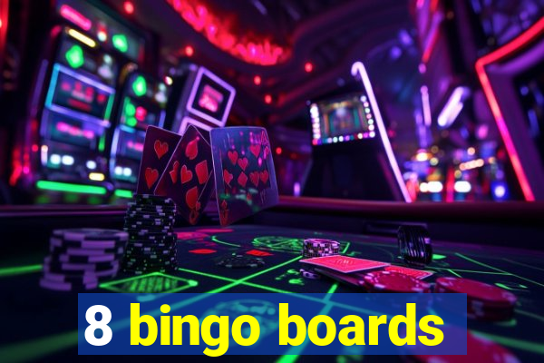 8 bingo boards