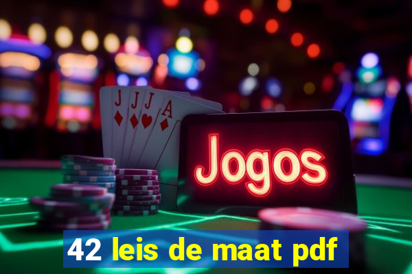 42 leis de maat pdf