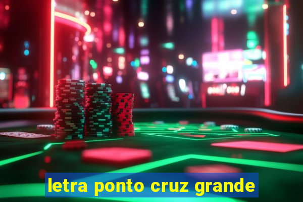 letra ponto cruz grande