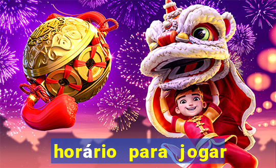 horário para jogar fortune tiger