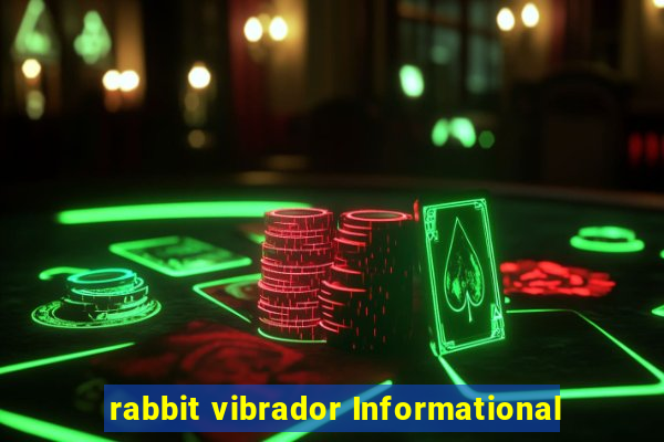 rabbit vibrador Informational