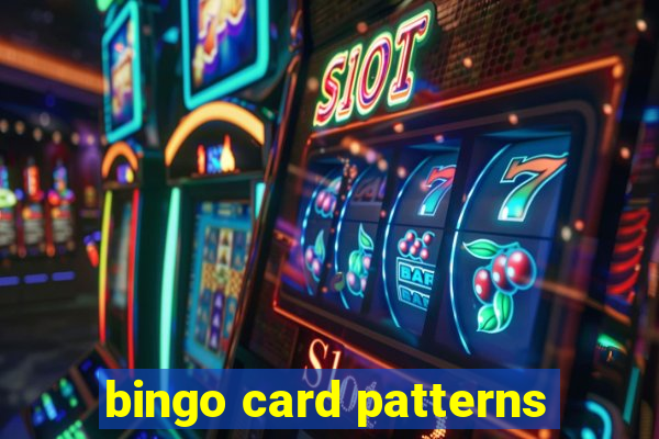 bingo card patterns