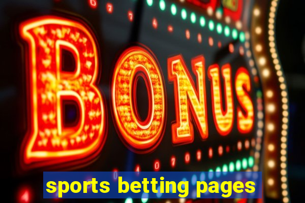 sports betting pages