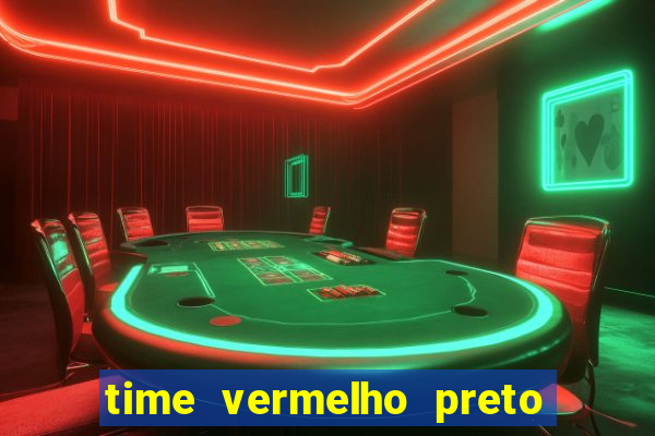 time vermelho preto e branco