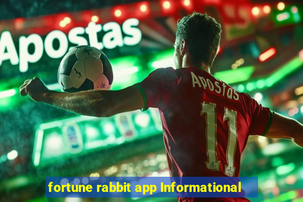 fortune rabbit app Informational