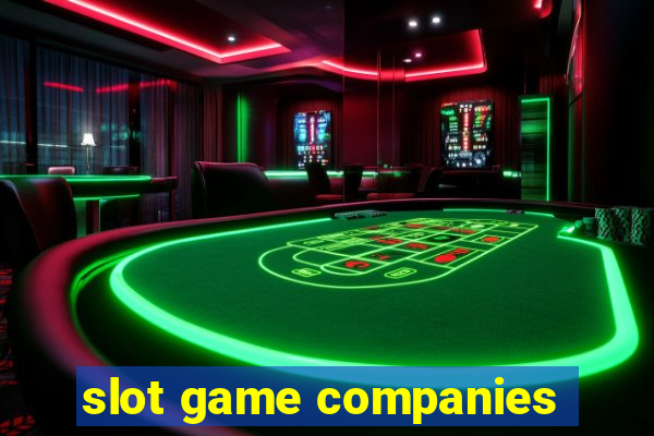 slot game companies