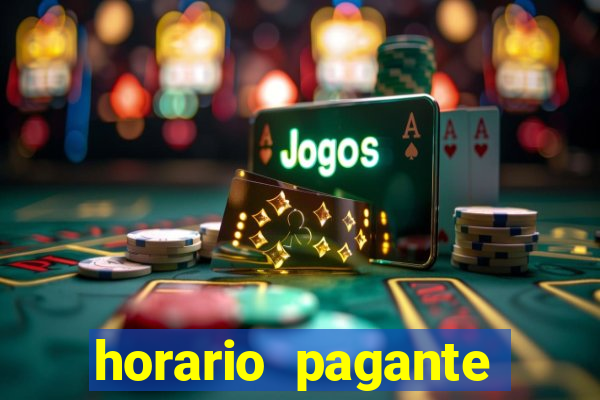 horario pagante fortune tiger