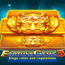 bingo rules and regulations