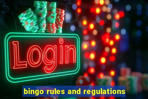 bingo rules and regulations