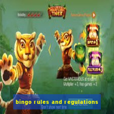 bingo rules and regulations