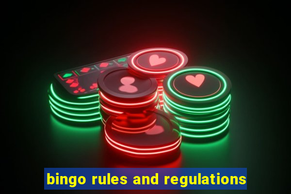 bingo rules and regulations