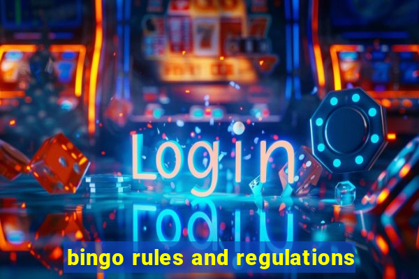 bingo rules and regulations