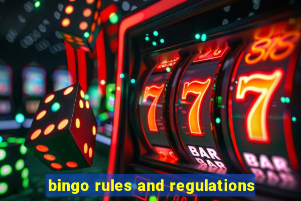 bingo rules and regulations