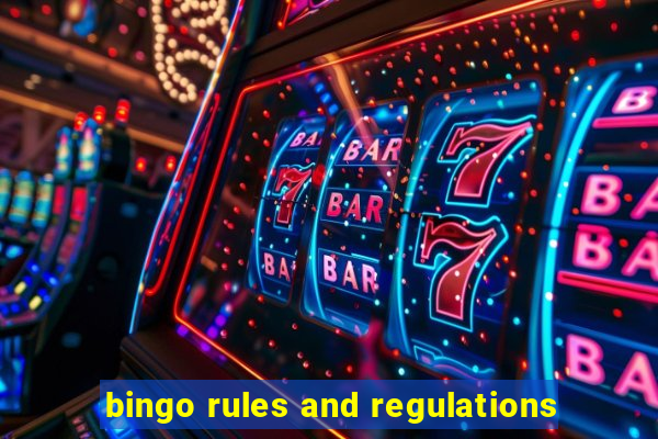 bingo rules and regulations