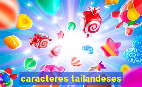 caracteres tailandeses