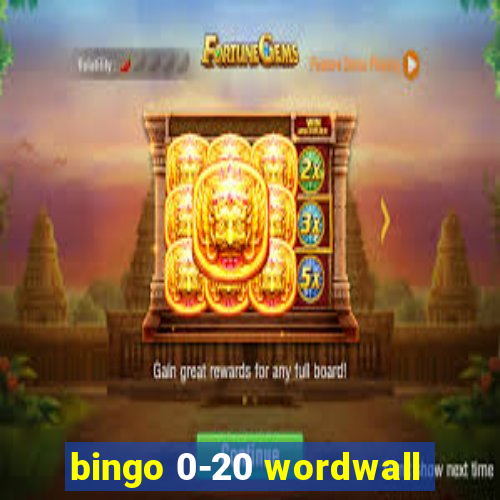 bingo 0-20 wordwall