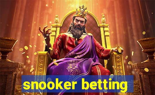 snooker betting