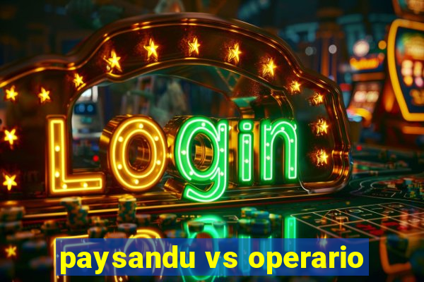 paysandu vs operario