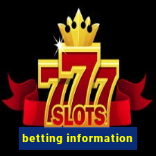 betting information