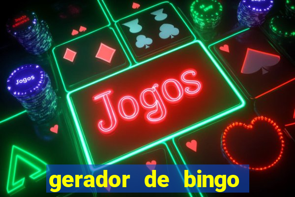 gerador de bingo de palavras