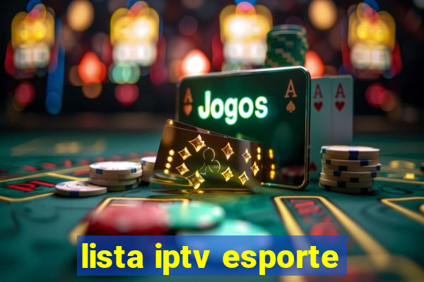 lista iptv esporte