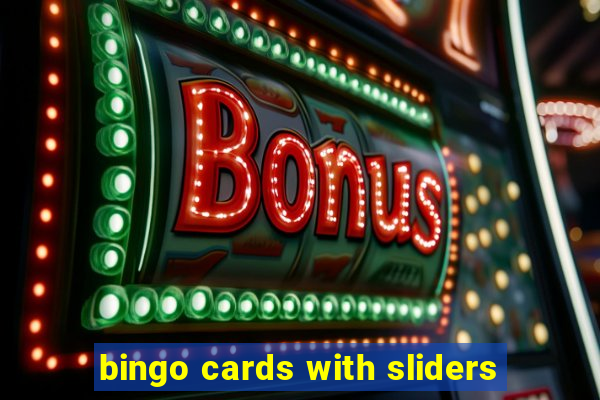 bingo cards with sliders