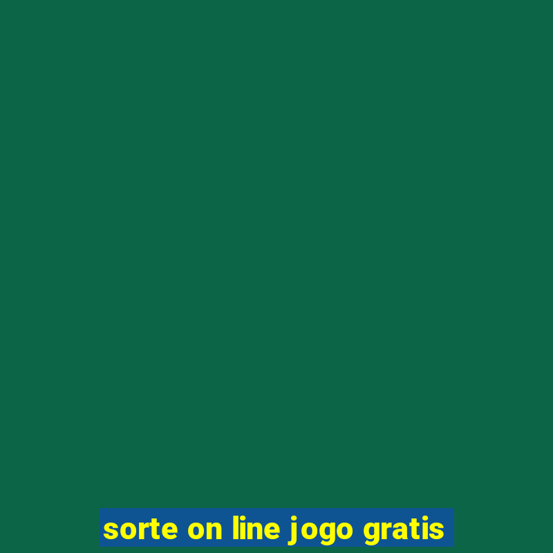 sorte on line jogo gratis