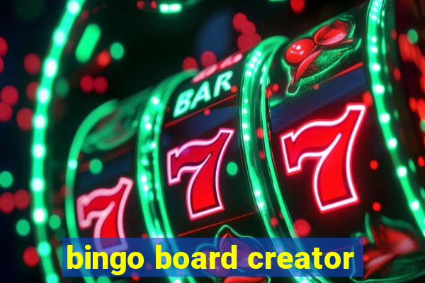 bingo board creator