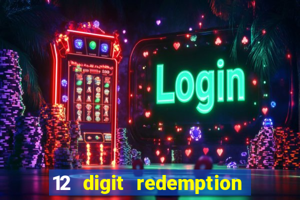 12 digit redemption code for golden hearts casino