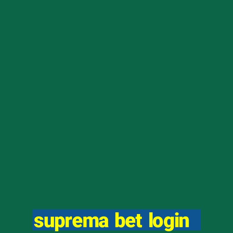 suprema bet login