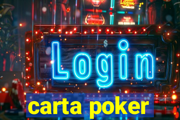 carta poker