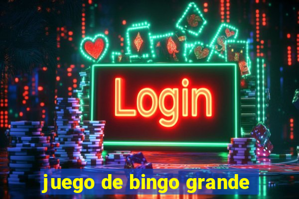 juego de bingo grande