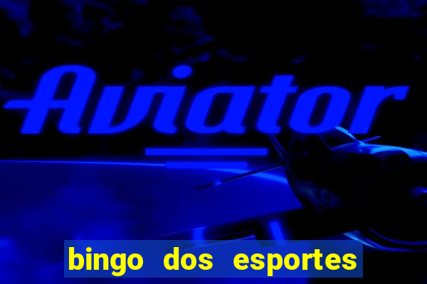 bingo dos esportes para imprimir