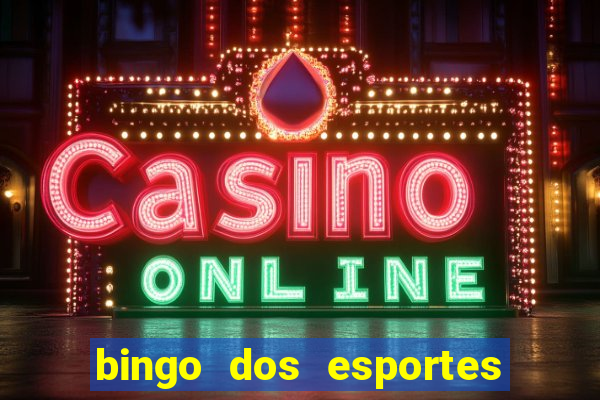 bingo dos esportes para imprimir