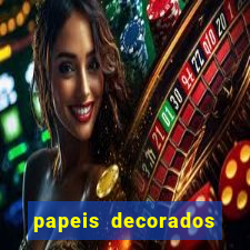 papeis decorados para imprimir