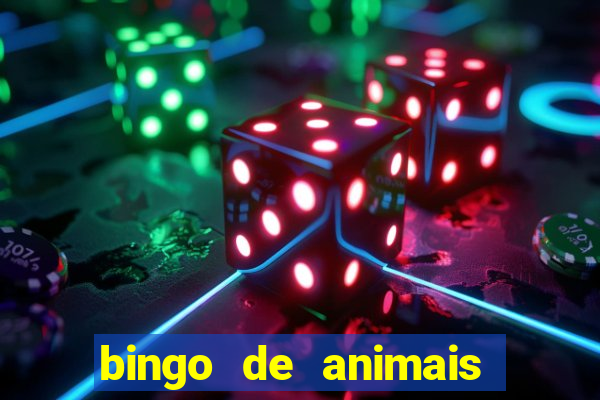 bingo de animais para educa??o infantil