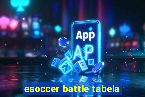 esoccer battle tabela