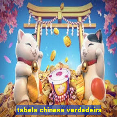 tabela chinesa verdadeira