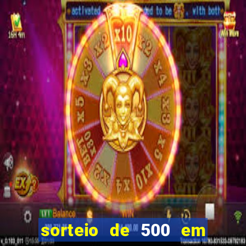 sorteio de 500 em cash toda segunda feira novibet