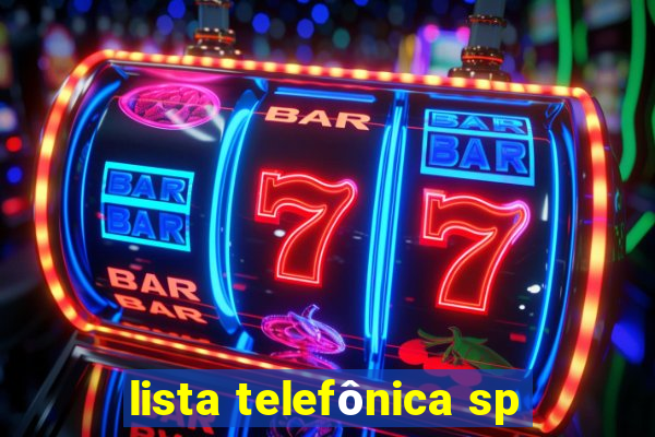 lista telefônica sp