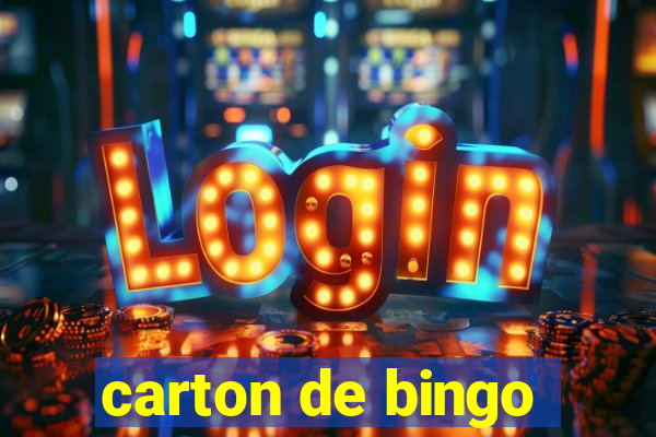 carton de bingo