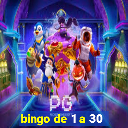 bingo de 1 a 30