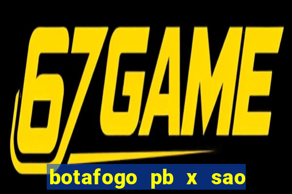 botafogo pb x sao jose palpite