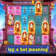 lay a bet meaning