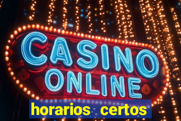 horarios certos para jogar fortune tiger