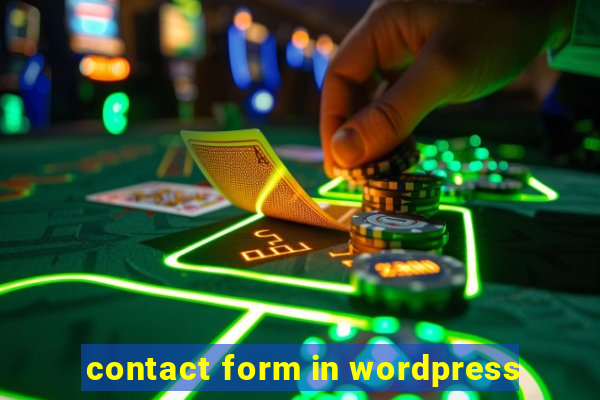 contact form in wordpress