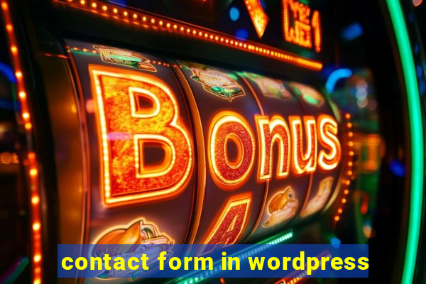 contact form in wordpress