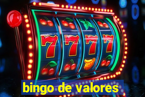 bingo de valores