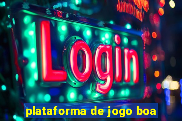 plataforma de jogo boa