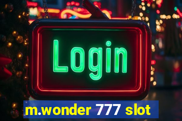 m.wonder 777 slot